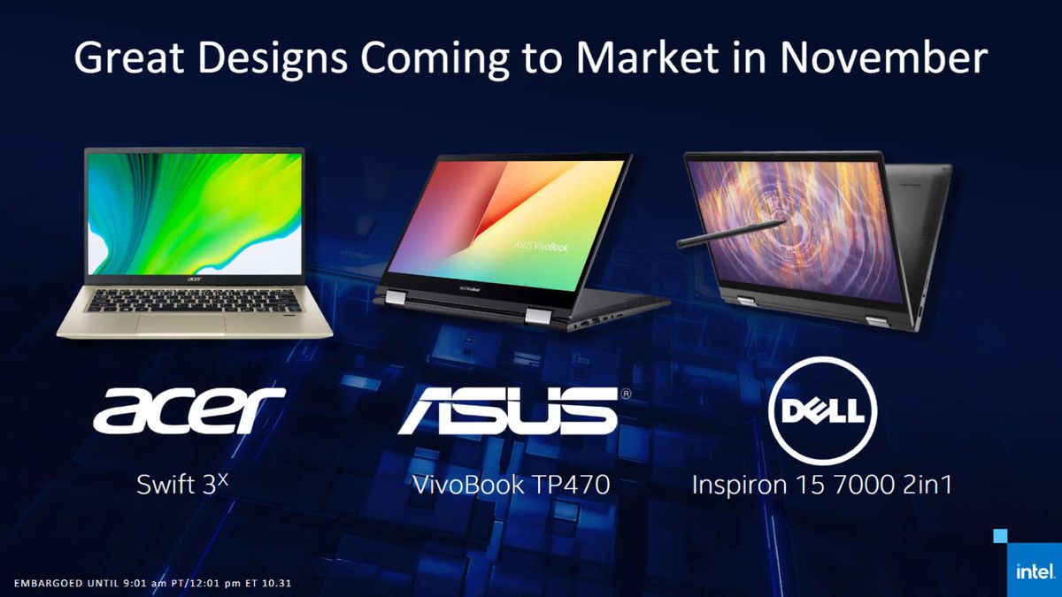Intel Iris Xe Max laptops