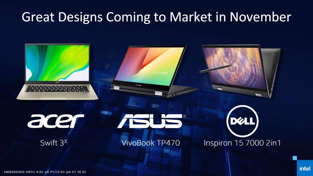 Intel Iris Xe Max laptops