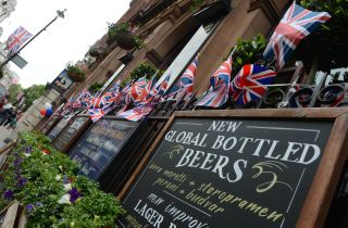 Queen four-day weekend - Decorated pubs as part of of Queen Elizabeth II's Diamond Jubilee Celebration.