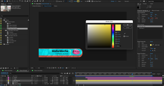 Adobe After Effects Stroke Color panel