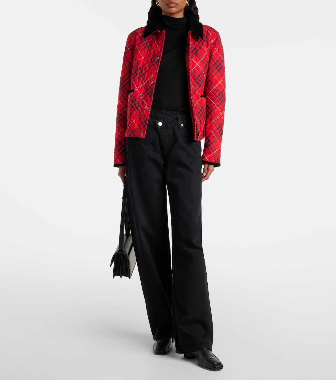 Arc Criss Cross Barrel-Leg Jeans in Black - Agolde