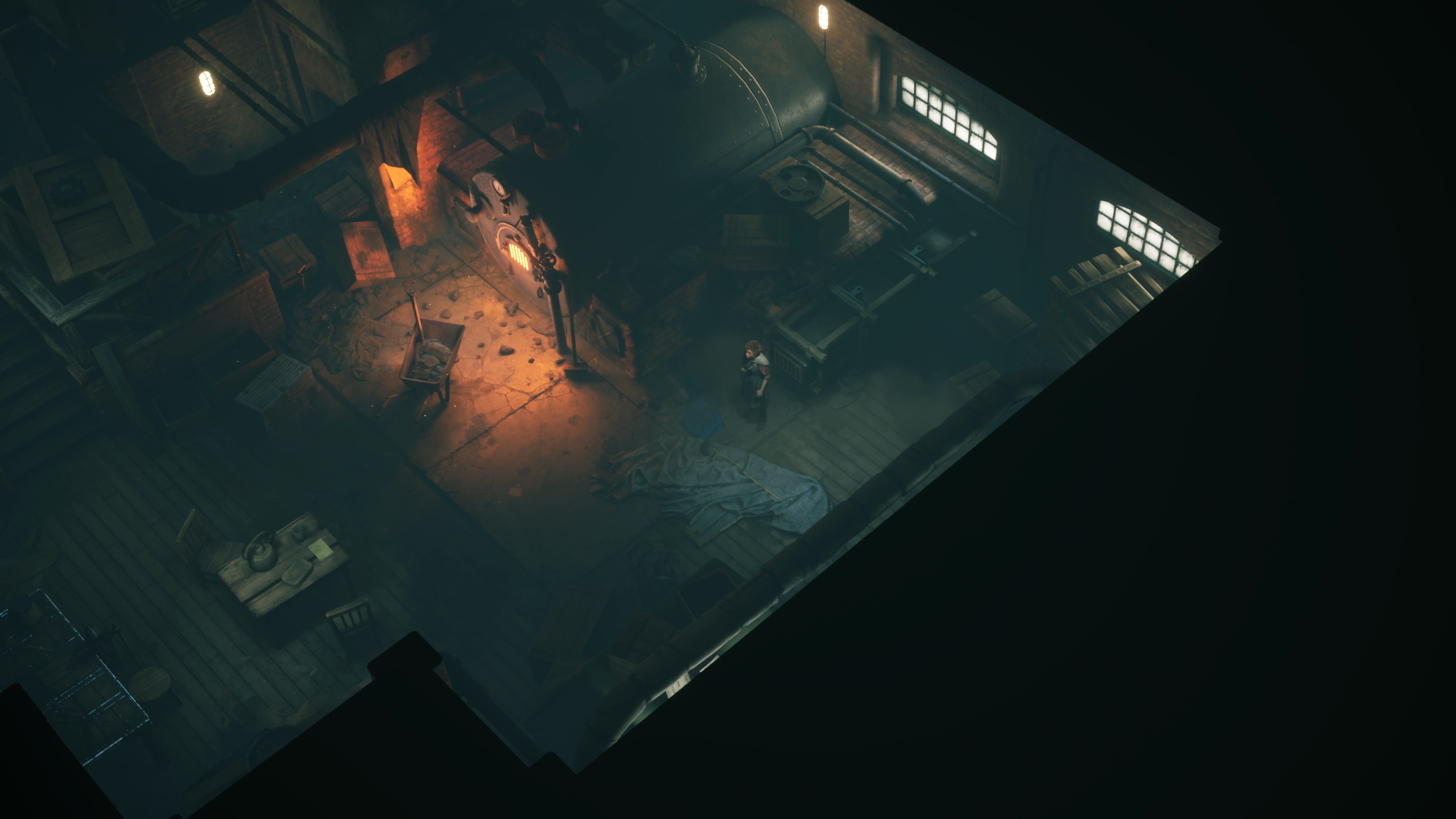 A factory level top-down in Eriksholm: The Stolen Dream