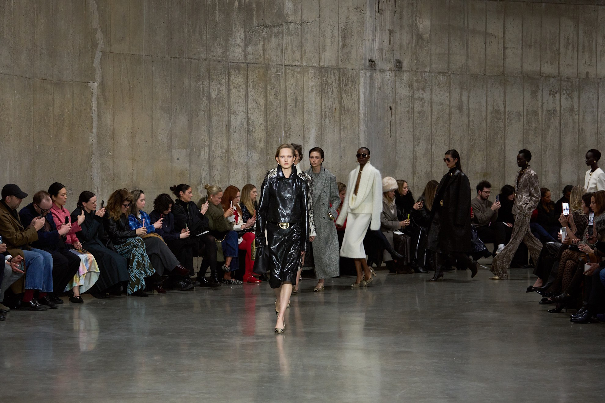 models walk the runway for joseph aw26 show during london fashion week