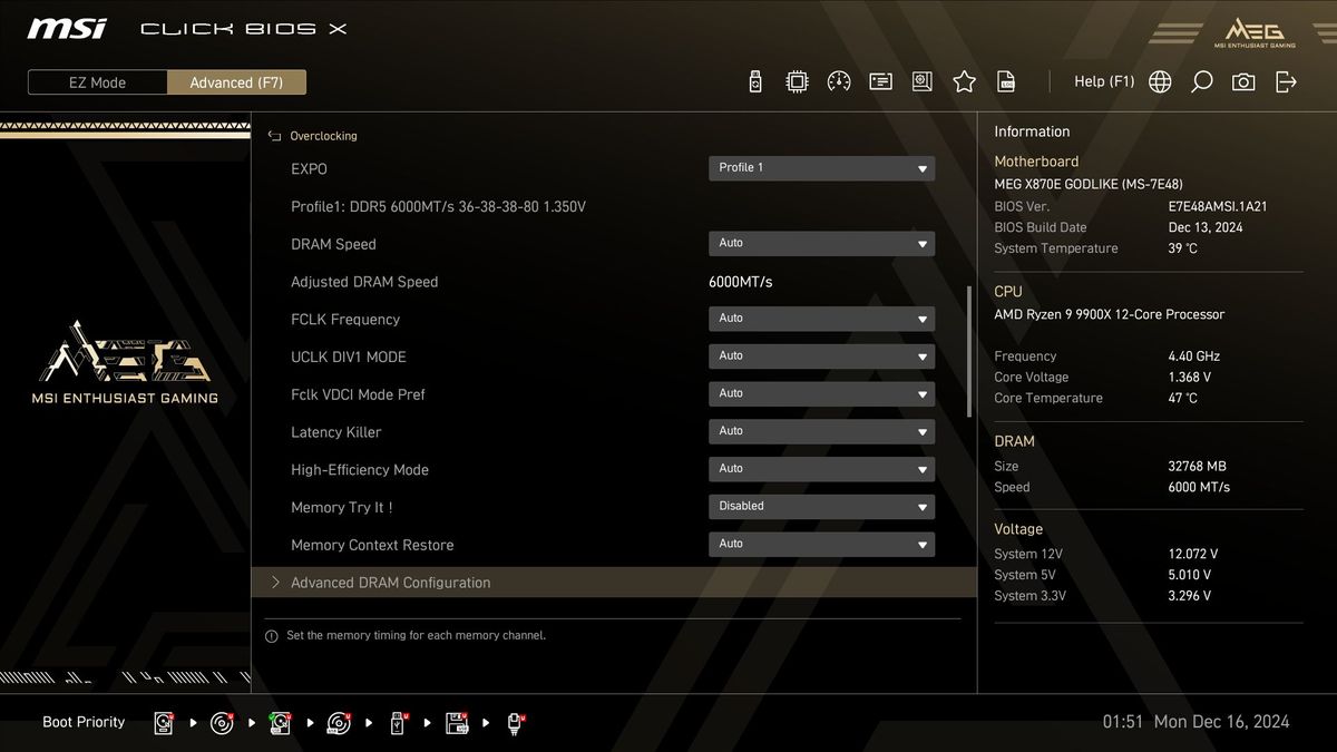 MSI X870E Godlike