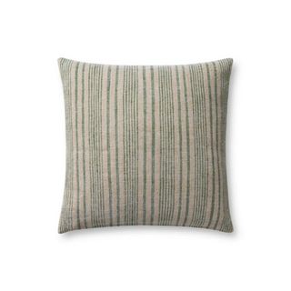 Magnolia Home By Joanna Gaines X Loloi Elaine Beige / Sage Pillow