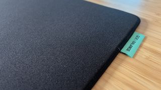 Close up on surface texture of SteelSeries QcK Balance mouse pad