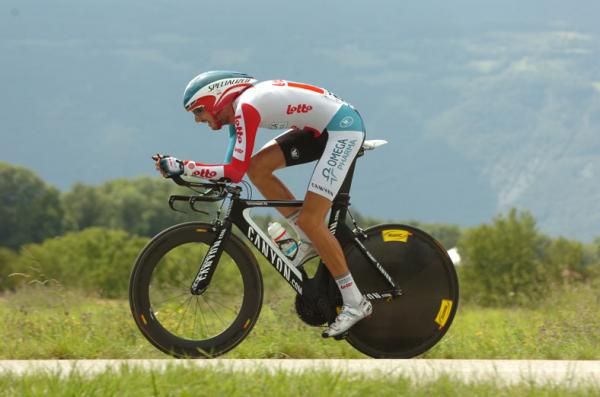 Jelle Vanendert (Omega Pharma-Lotto) in action.