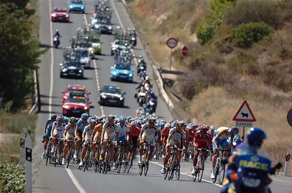 The peloton at the 2009 Vuelta a Espa&ntilde;a