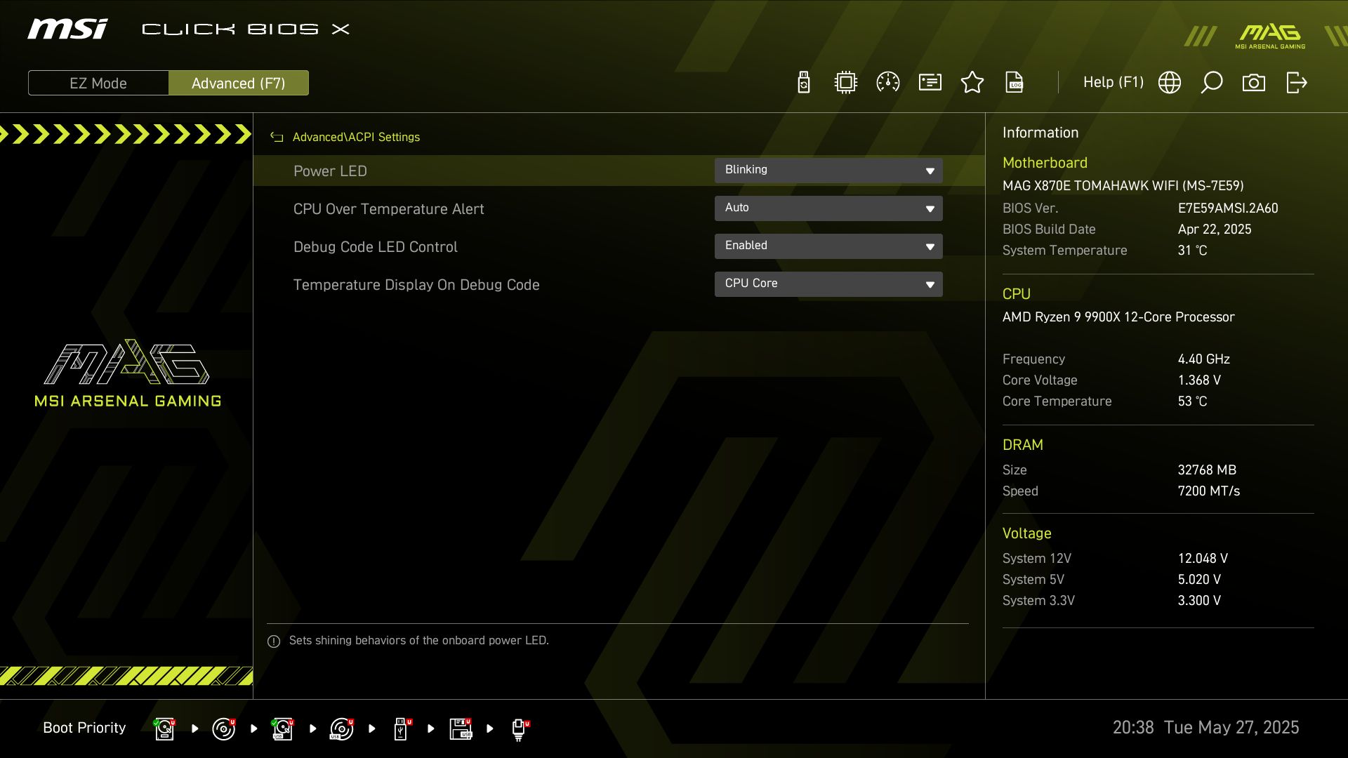 MSI MAG X870E Tomahawk Wifi