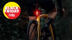 The Magicshine Seemee 300 smart rear bike light with Cycling Weekly Black Friday 2025 logo