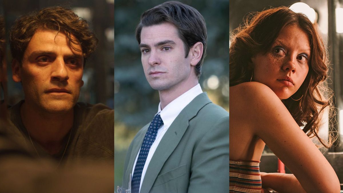 Oscar Isaac, Andrew Garfield, and Mia Goth