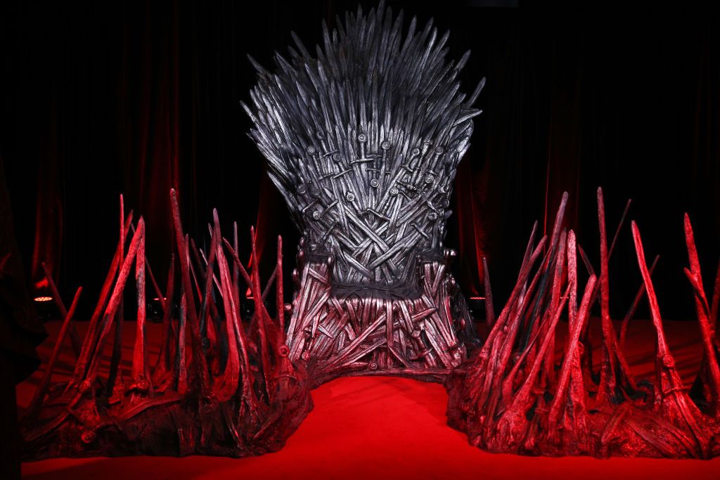 The Iron Throne at the House of the Dragon premiere