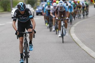Chris Froome (Sky) attacking
