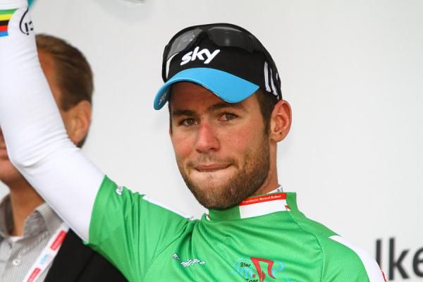 Mark Cavendish (Team Sky) in green