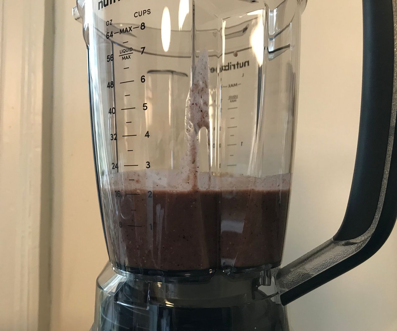 Smoothie being made in the Nutribullet Triple Prep System