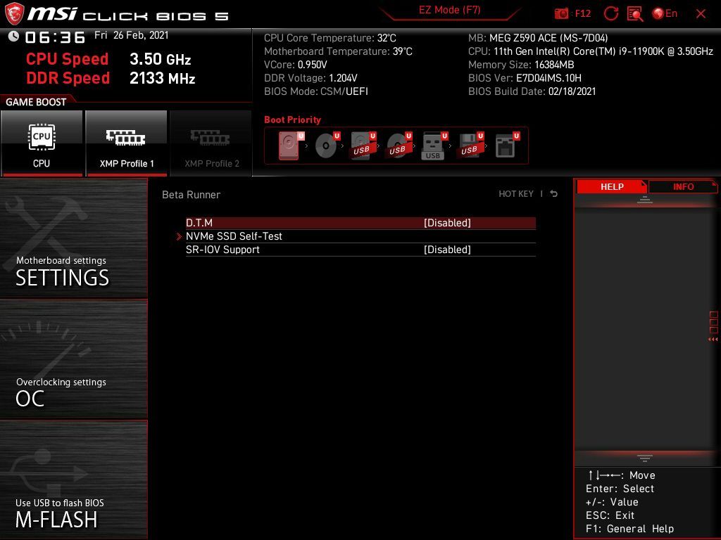 MSI MEG Z590 Ace