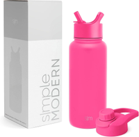 Simple Modern Water Bottle with Straw and Chug Lid Vacuum