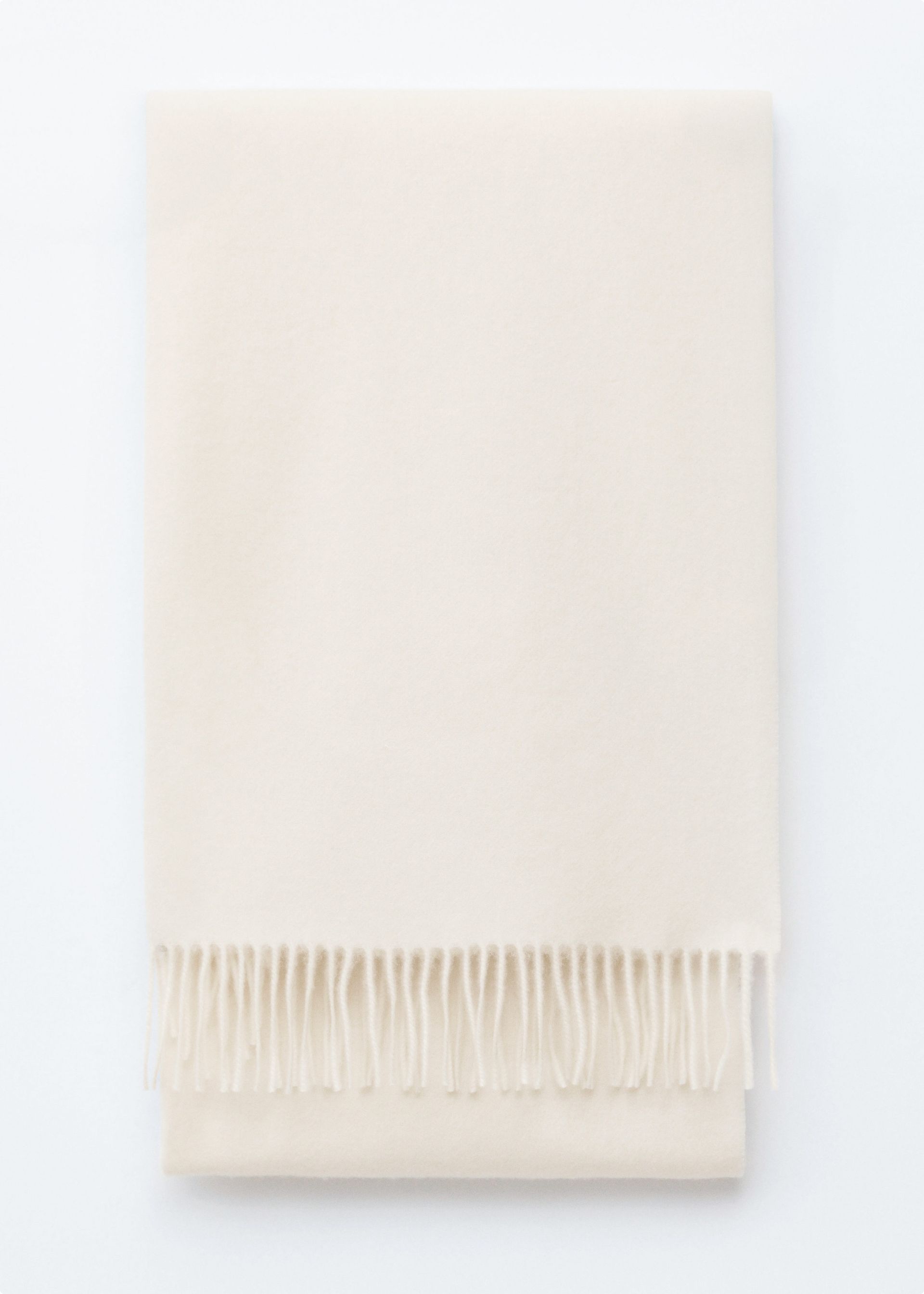 Fringed Wool Blanket Scarf