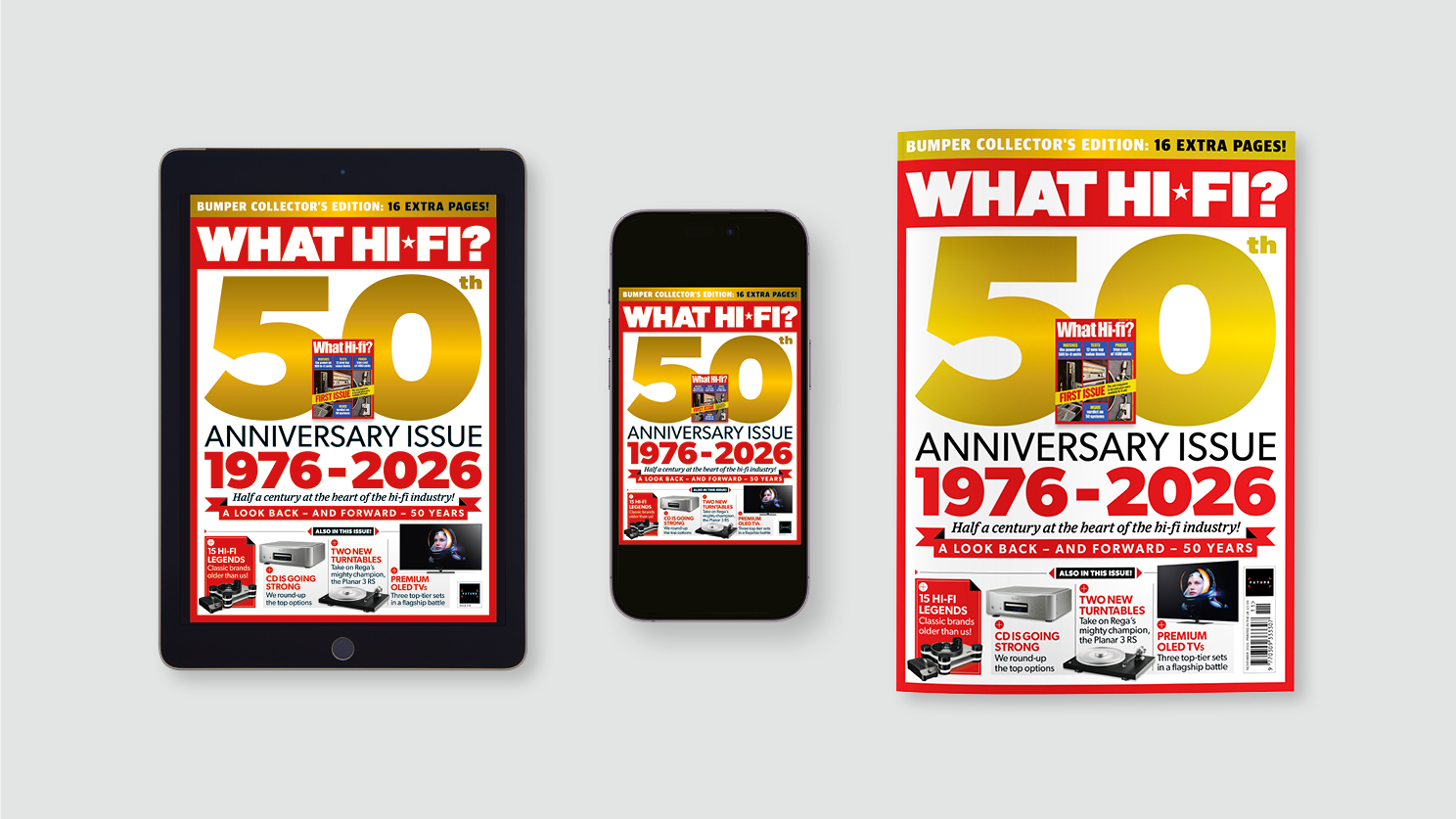 What Hi-Fi? 50th anniversary issue out now