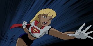 Supergirl in cartoon form