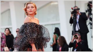 Florence Pugh attends the "Don't Worry Darling" red carpet at the 79th Venice International Film Festival on September 05, 2022 in Venice, Italy.