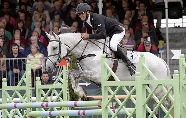 Showjumping at Burghley 2013. His win this year made him the first horse to have won Burghley more than once