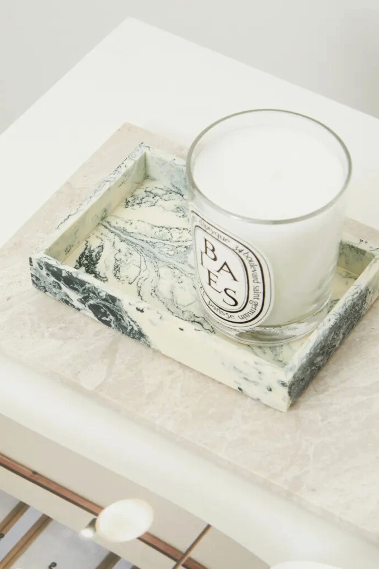 ferm LIVING, Mist Tray in Emerald & Off-White