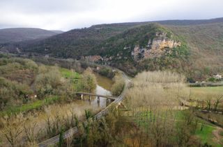 The Bruniquel Cave is located on private property, overlooking the Averyron Valley (shown here), near a tributary of the Tarn River, in southwestern France.