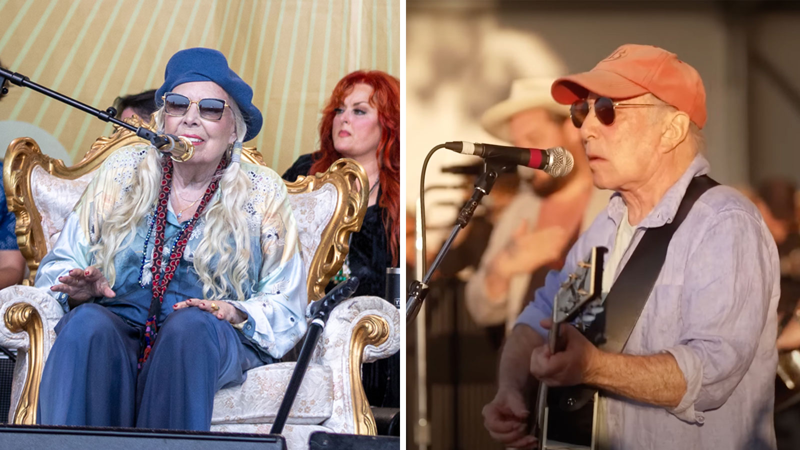 Watch Paul Simon and Joni Mitchell make surprise appearances at Newport