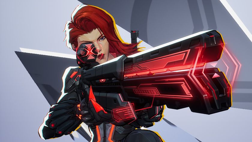 Best Free Steam Games - Marvel Rivals - Black Widow aims down a sniper scope.