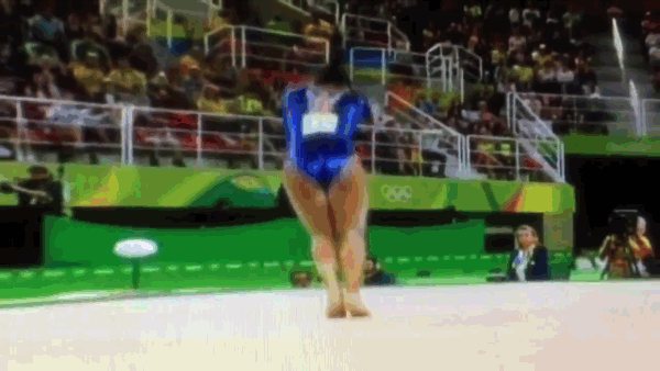 gymnast falling on neck rio