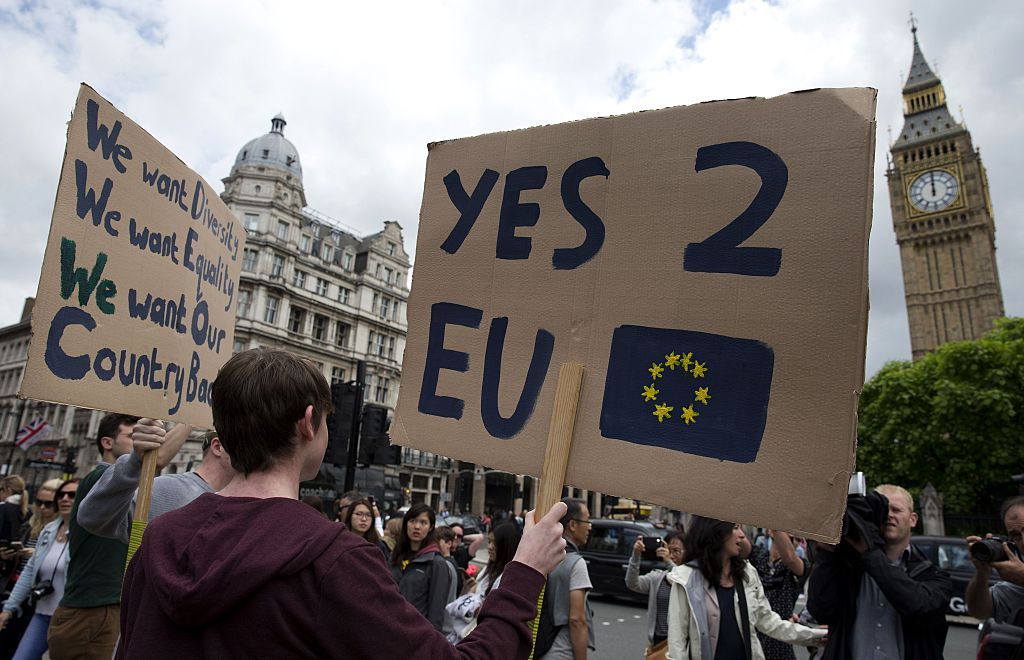 Pro-remain Brexit sign