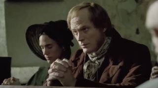 Emma (Jennifer Connelly) and Charles Darwin (Paul Bettany) pray in Creation