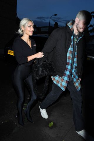 Kim Kardashian and Pete Davidson are seen on May 30, 2022 in London, England