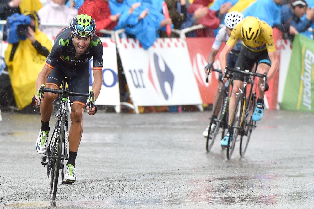 Alejandro valverde puts in a late attack.