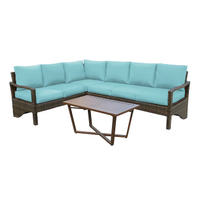 Leisure Made Augusta Wicker Outdoor Sectional: was $2,139 now $1,098 @ Lowe's