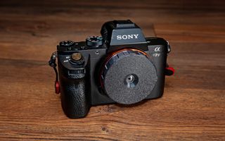 A Sony Alpha 7II with Pocket Dispo lens