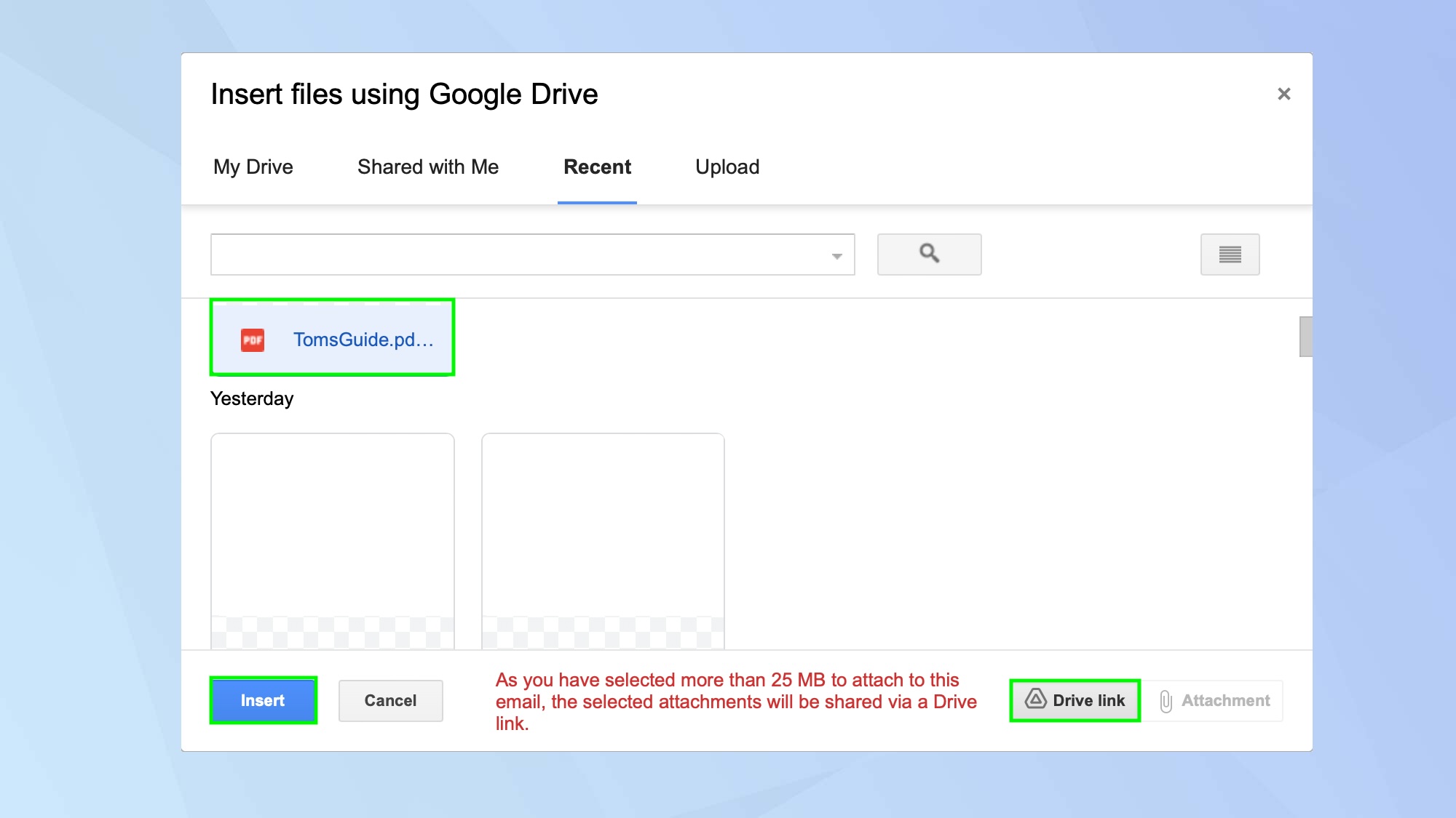How to send large files with Gmail