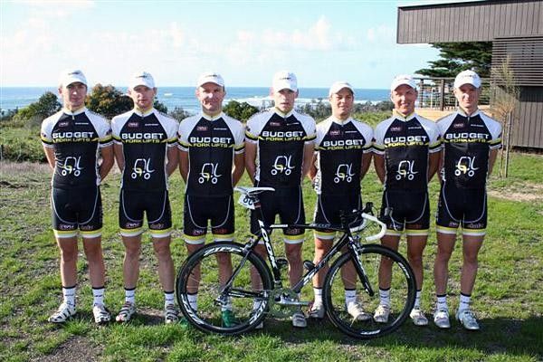 The Budget Forklift team at the 2008 Sun Tour