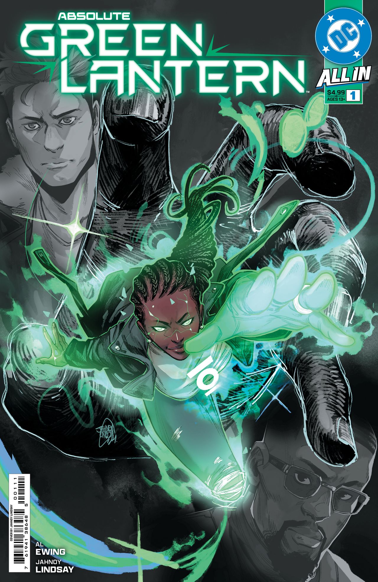 Jahnoy Lindsay's main cover for Absolute Green Lantern #1.