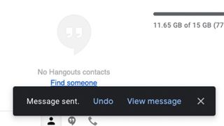 a Gmail screenshot showing its "undo send" feature