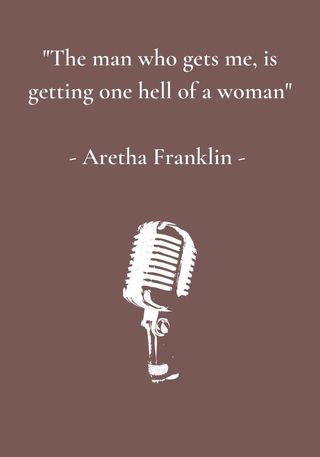 Aretha Franklin quote for International Women's Day