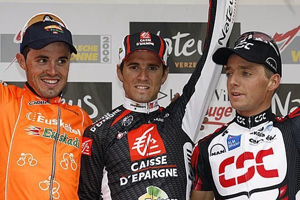 On the podium