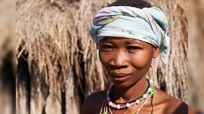A Khoisan-speaking woman from Chomipapa, Angola