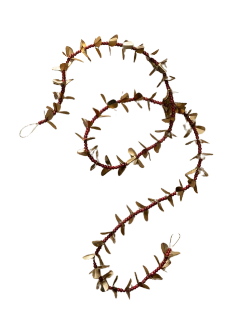 5' Beaded Leaf Garland