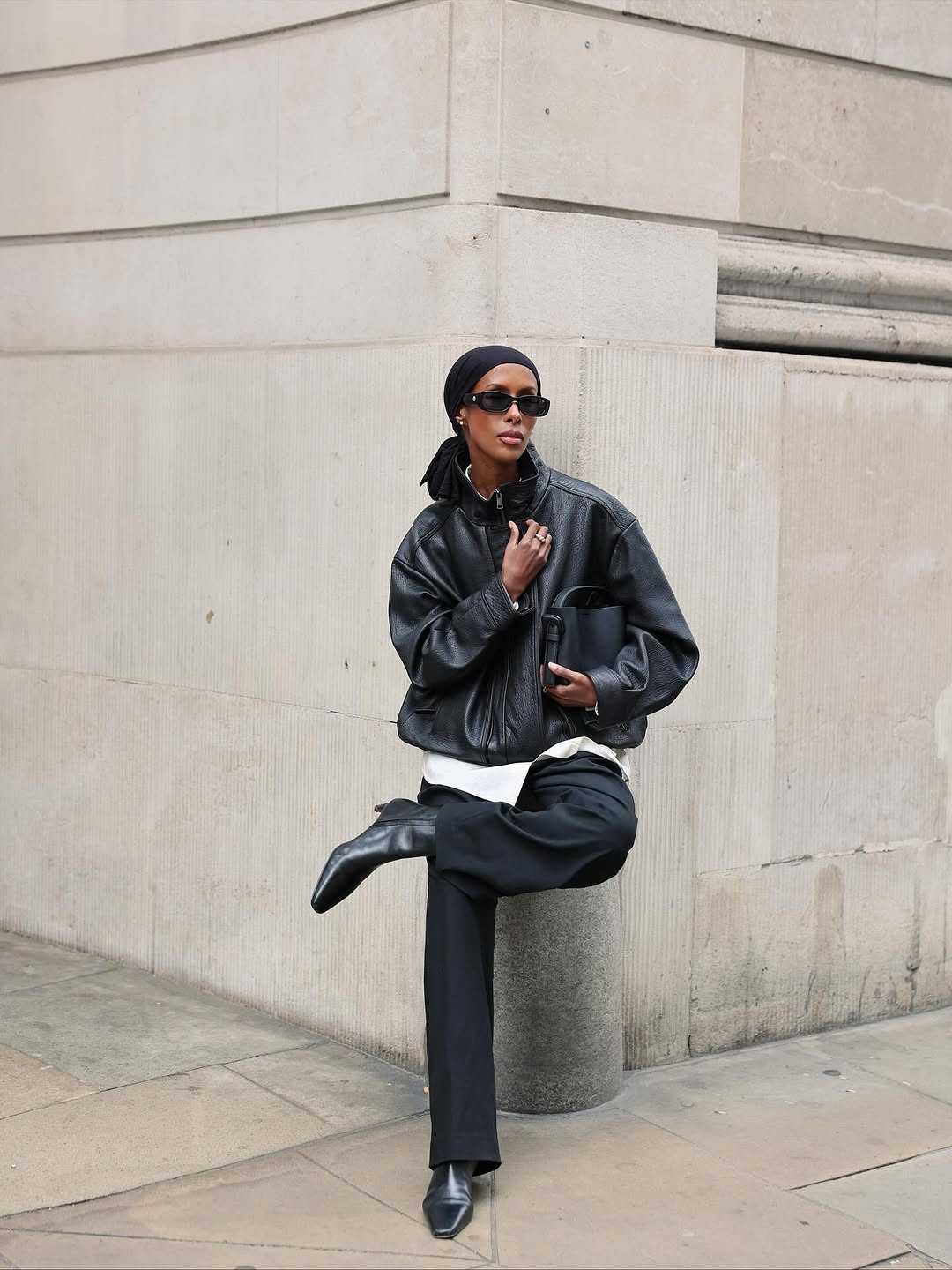 Woman in London wearing outfit idea for 2026.