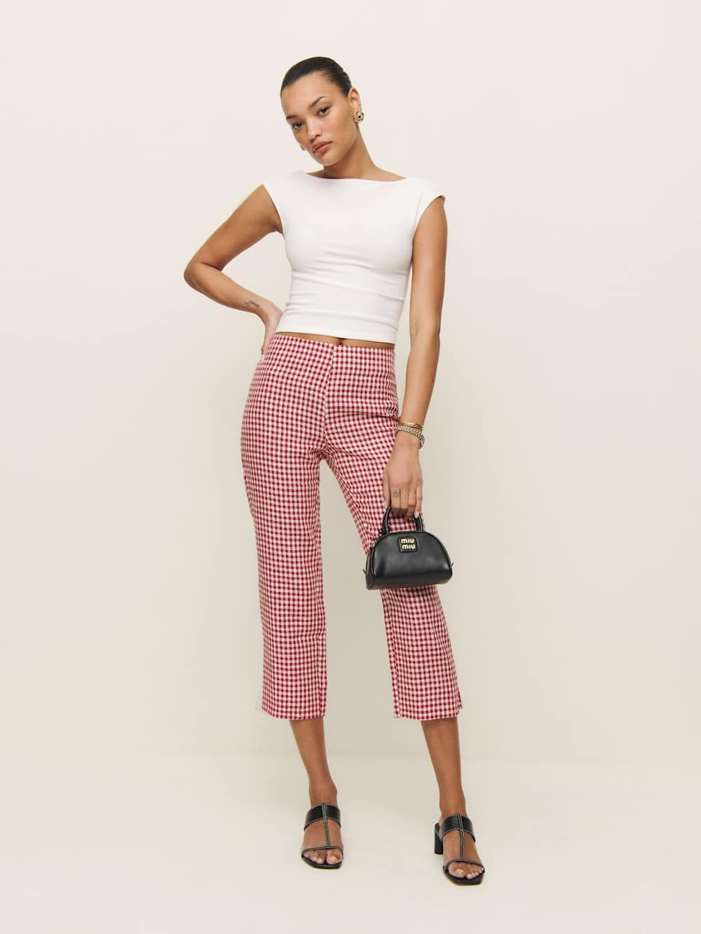 Petra Linen Low Rise Pedal Pusher Pant