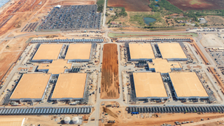 an under construction data center