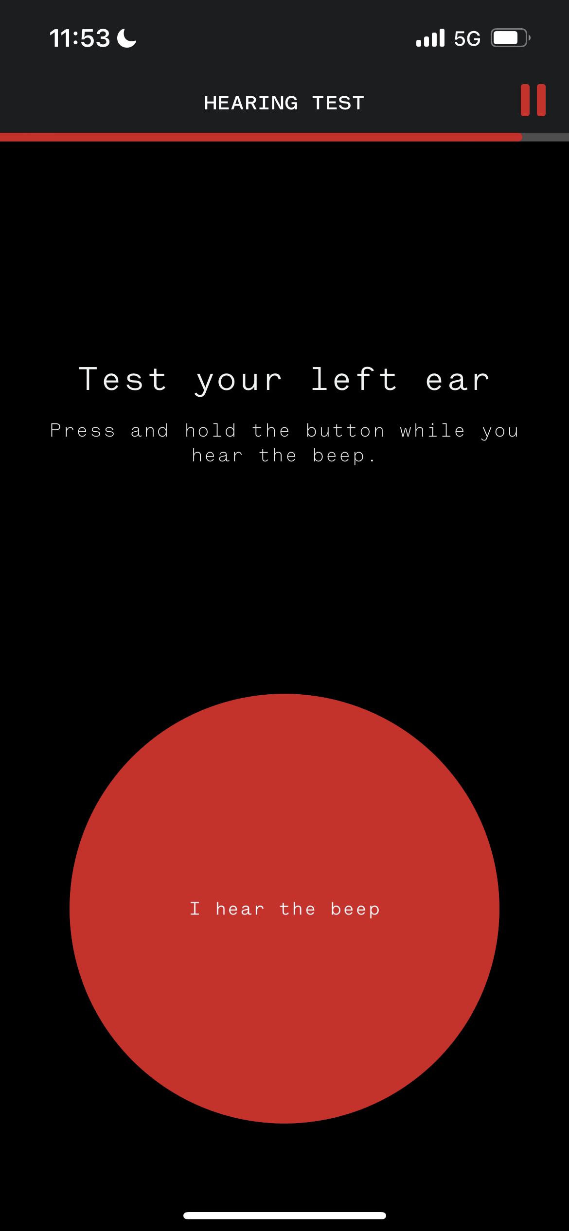 Creating the Personal Sound Profile in the Nothing X app
