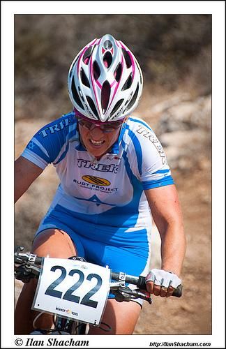 Inbar Ronen (Israel) races on home soil.